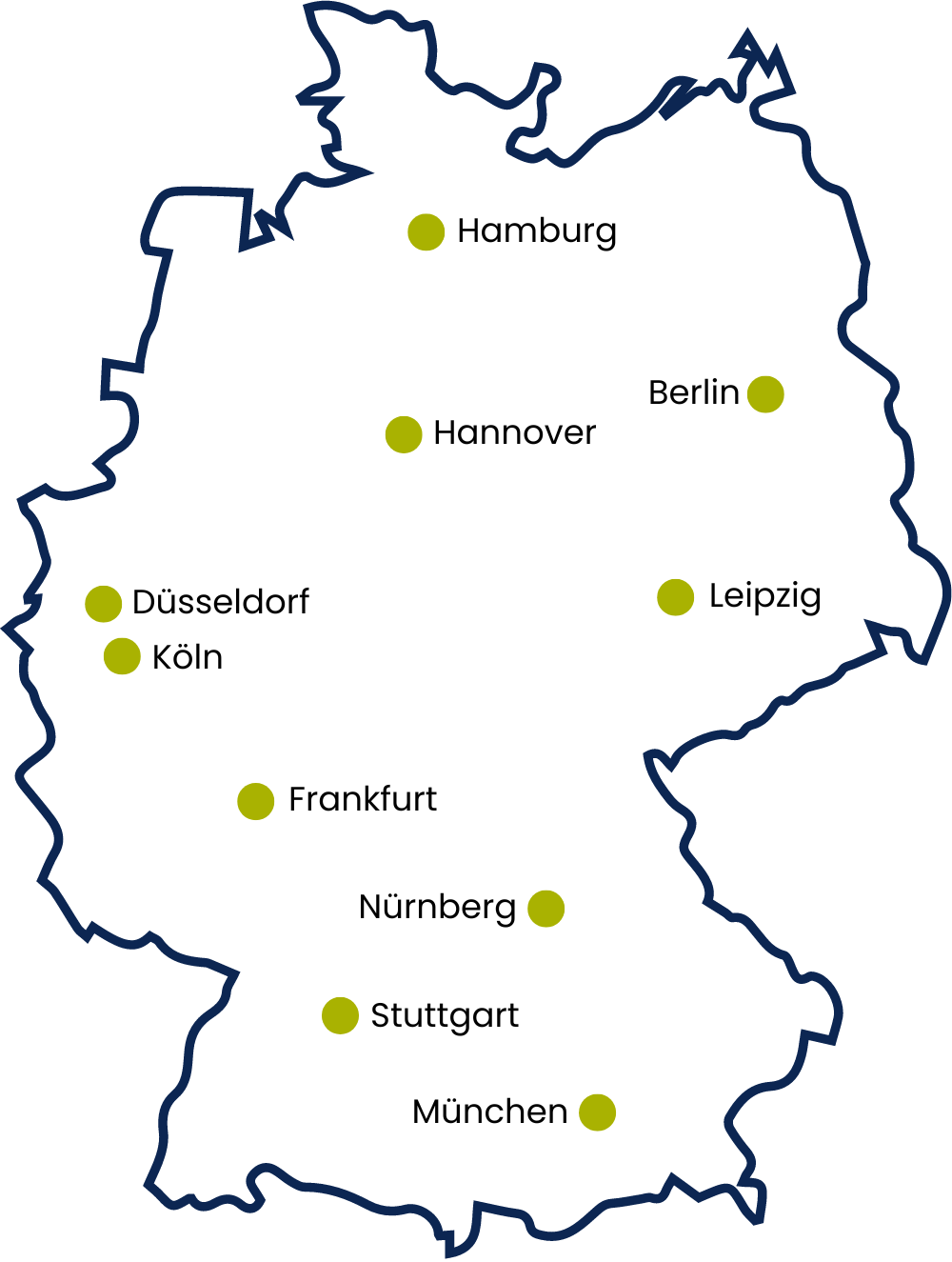 nijodex - Standorte von Deutschland